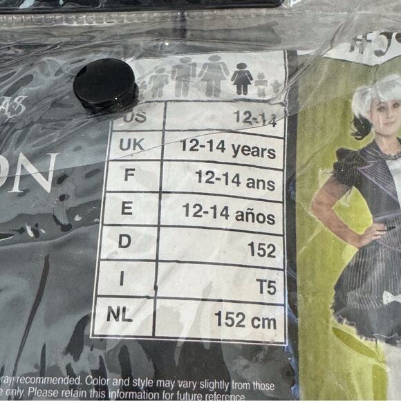 Disney Nightmare Before Christmas Jack Skellington Girl’s Costume - Picture 3 of 4